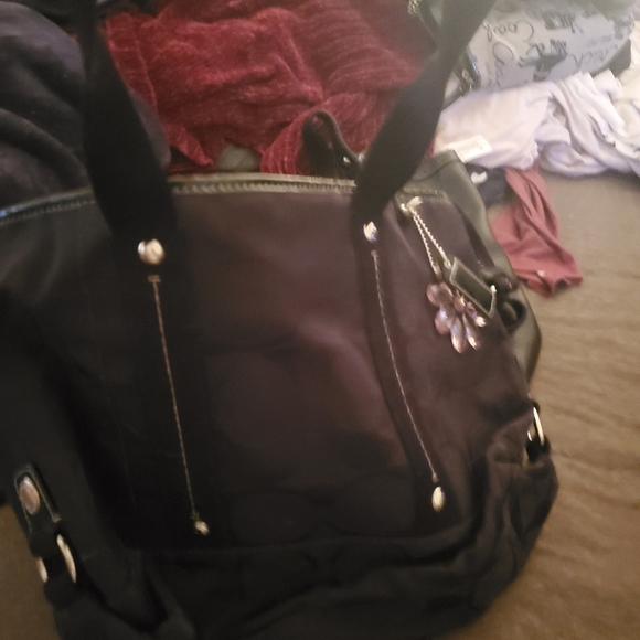 Coach Signature Fabric Purse - Picture 1 of 3